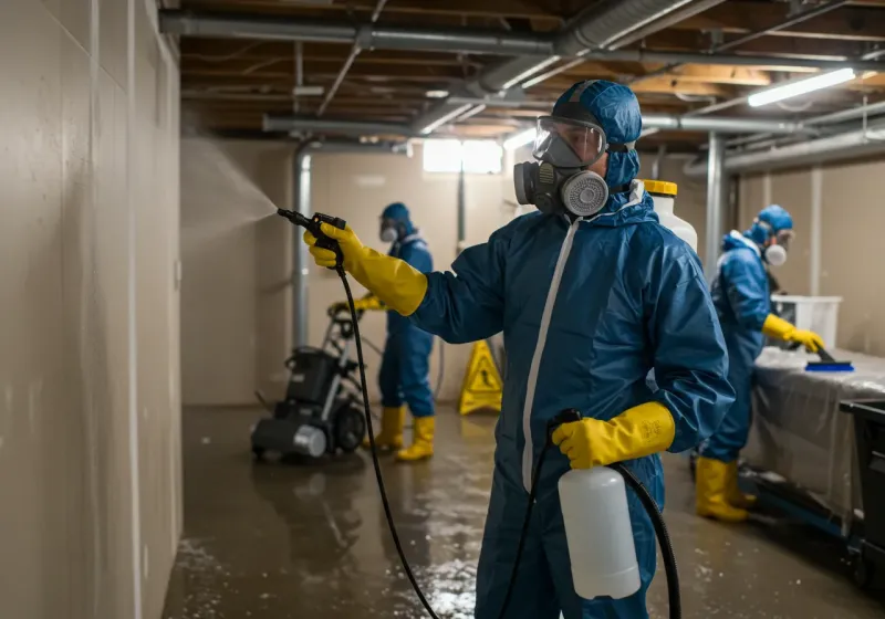 Basement Sanitization and Antimicrobial Treatment process in Wayne, NJ