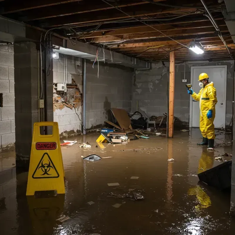 Flooded Basement Electrical Hazard in Wayne, NJ Property